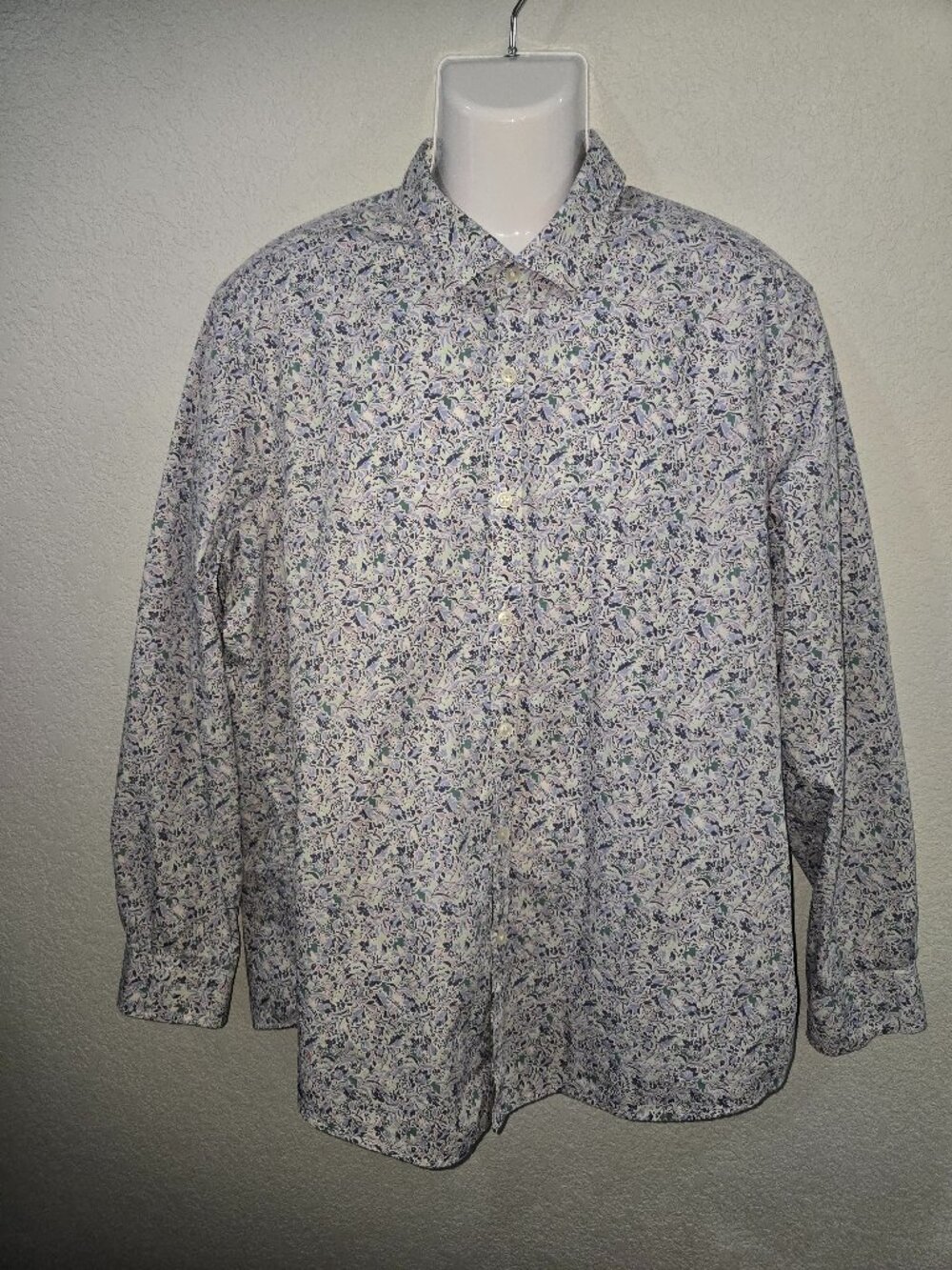Alfani Floral Button-Down Shirt | Size XL | 100% Cotton